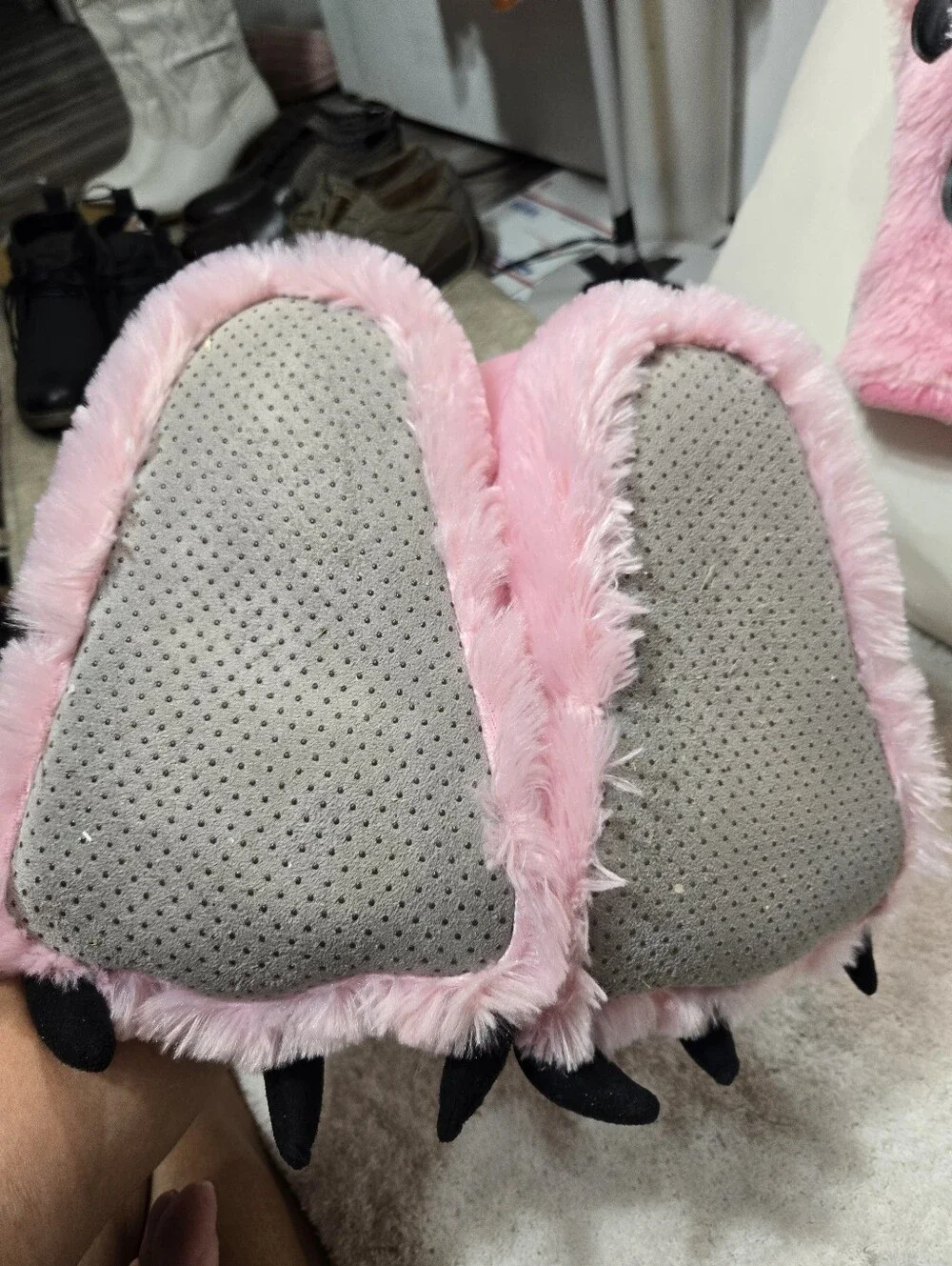 LazyOne Paw Mittens and Slippers Set, for Kids Sz M Sizes 13 To 3